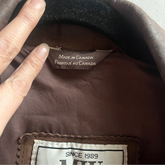 Vintage MIX leather ranch oversized jacket Sz L - Picture 9 of 14